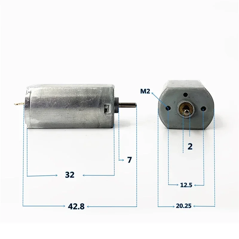 

MABUCHI FF-180SV-2290 DC 3V 3.7V 5V 6V 7.4V 14500RPM High Speed Metal Brush Micro 20mm Electric Motor DIY Hobby Toy Shaver Razor