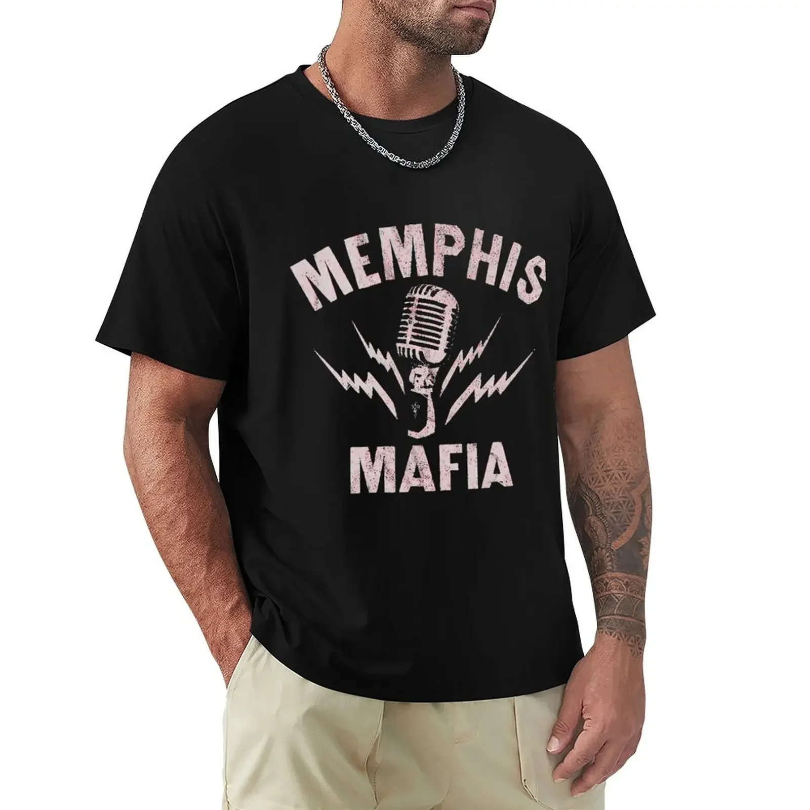 Memphis Mafia T-Shirt summer clothes hippie clothes mens t shirt heavyweights sweat plain white t shirts men