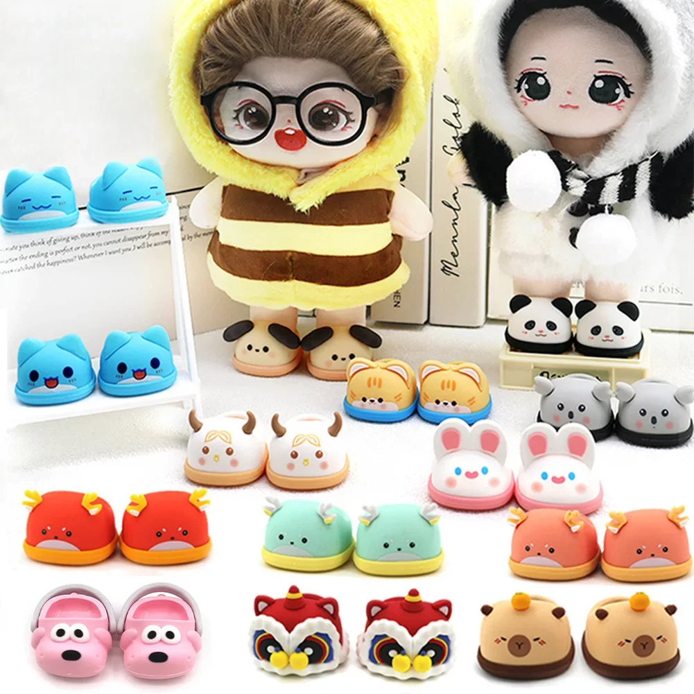 Doll Shoes Suitable for 20cm Cotton Dolls Shoes Slipper Toys Casual Sandal Dolls Accessories DIY Doll Toys Labubu Ropa Kid Gift