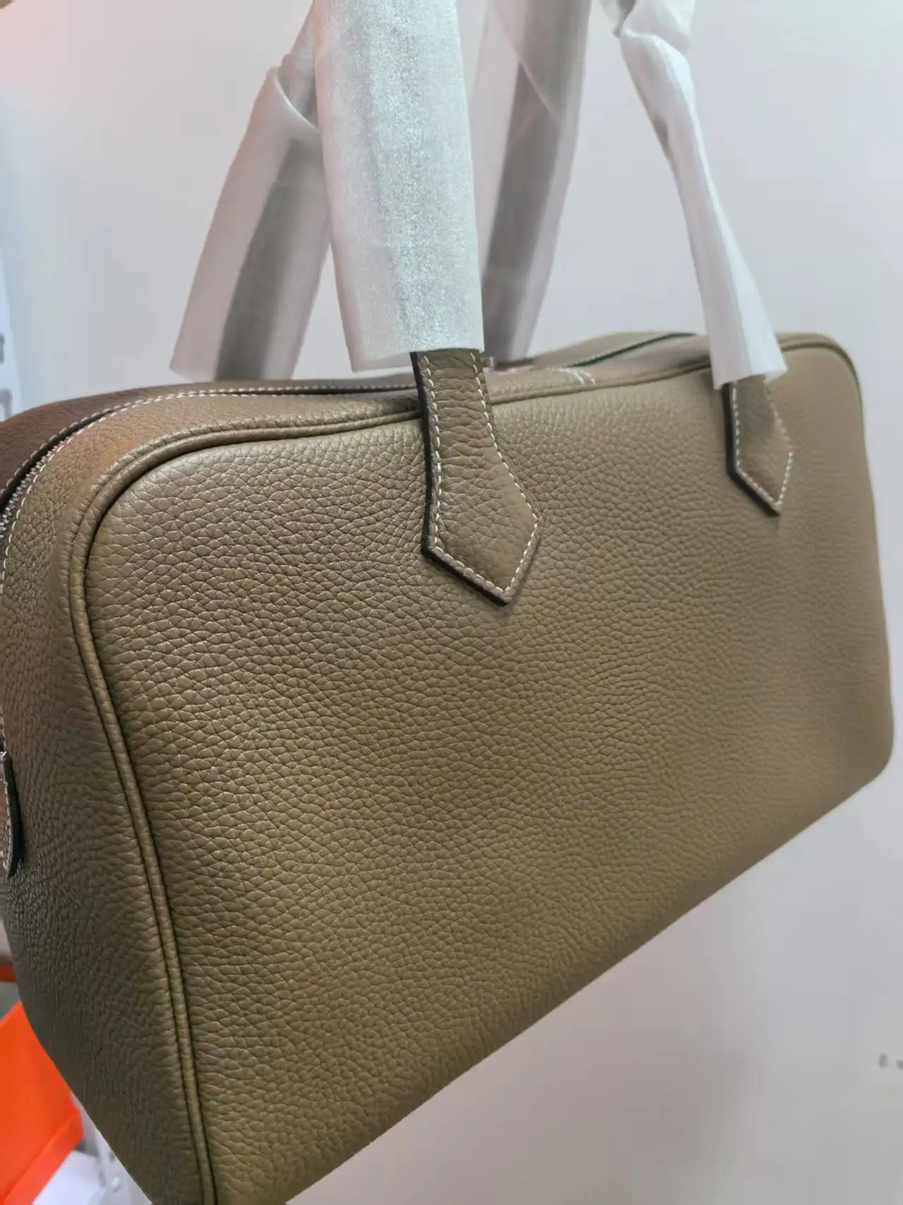 NONE Erste Schicht Cowhide Leather Bowling Bag Unisex 10
