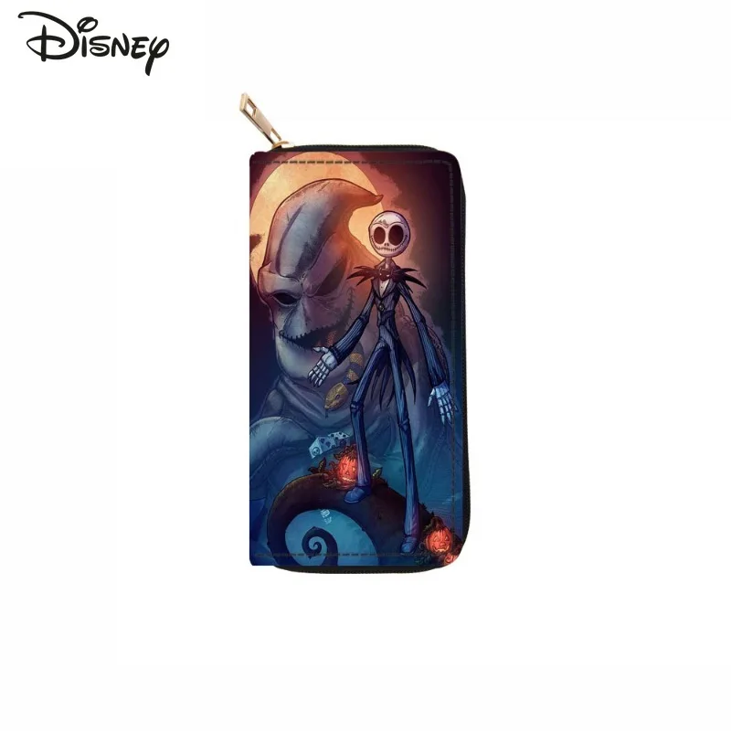 Disney New Long Wallet Fashionable and High-quality PU Credit Card Bag Storage Cartoon Versatile Multi-functional Zero Wallet