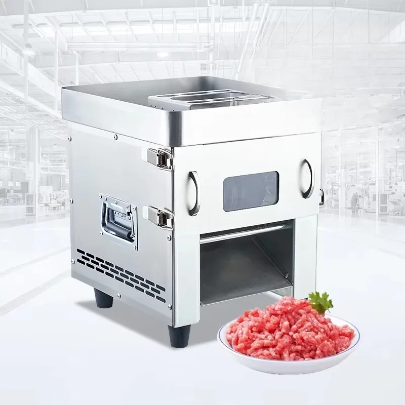 새로운 상업용 고기 절단기 전기 수동 스테인리스 스틸 데스크탑 분쇄기 다기능 채소 및 과일 고기 분쇄기