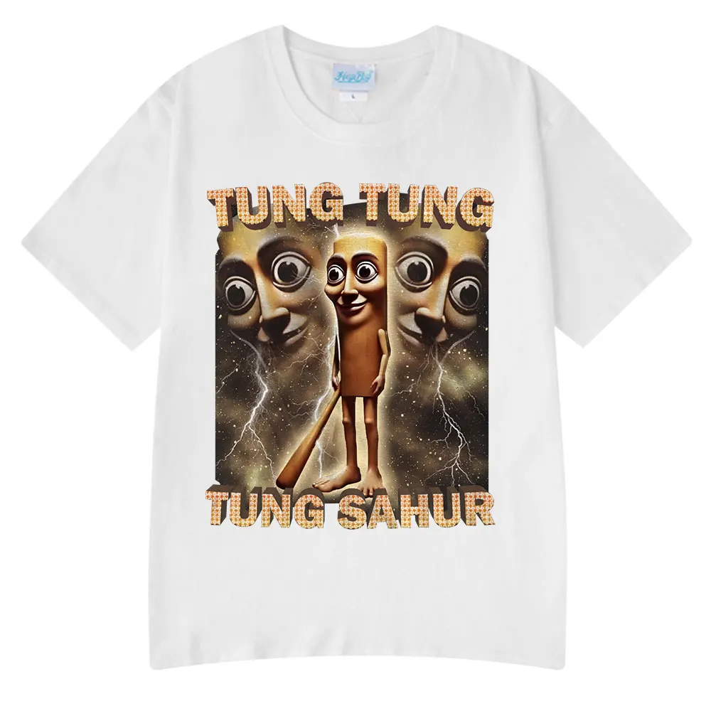 Tung Tung Tung Sahur Funny Baseball Bat Meme T-shirt Men Clothing Fashion Humor Style T Shirts Unisex Summer O-Neck Tops T Shirt image 5