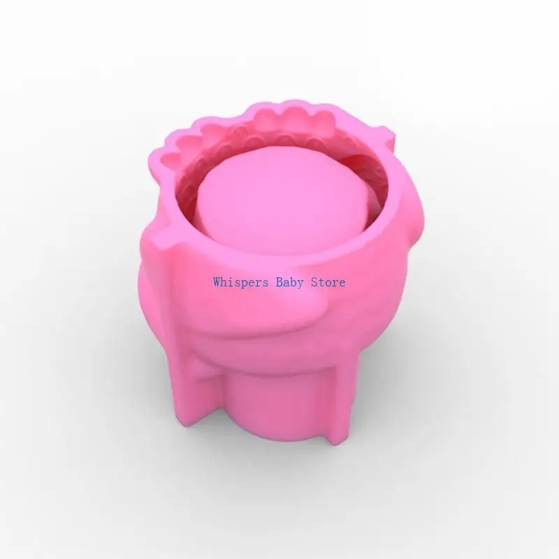 U90E OWL Bunga Pot Epoxy Resin Cetakan Pot Pot Holder Beton Cetakan Silikon