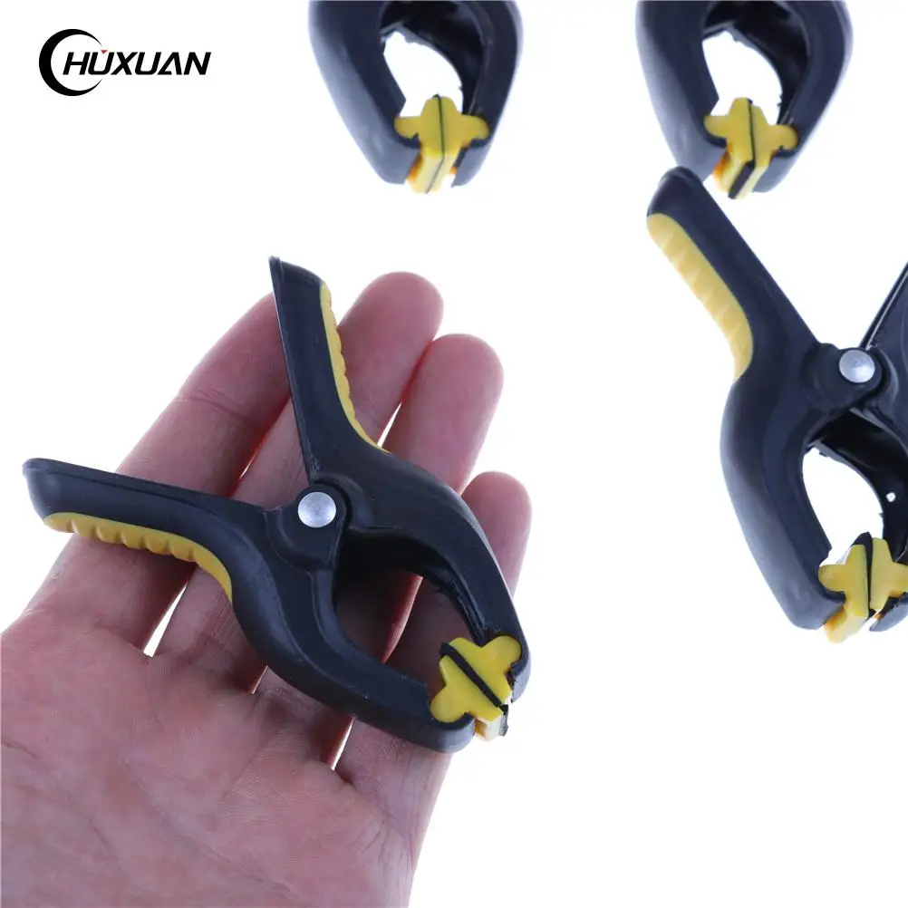 4/5/6/10pcs 2 inch Spring Clamps DIY Woodworking Tools Plastic Nylon Clamps For Woodworking Spring Clip Photo Studio Background