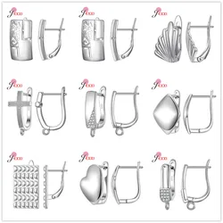 925 Sterling Silver Hook Earrings Earware Clasp Buckles For DIY Jewelry Making Hoops Earrings Accesscories
