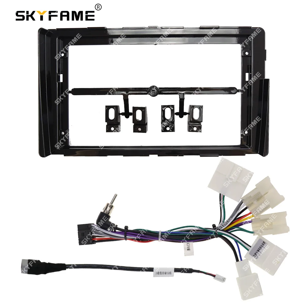 SKYFAME автомобильная рамка, адаптер для фасции, Android радиоприемник, комплект панели для установки приборной панели для Toyota Vios