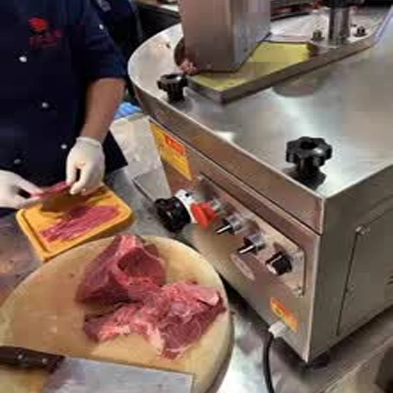Frozen Meat Slicer Sheep Meat Cutting Machine Mutton Rolling Slicing Machine