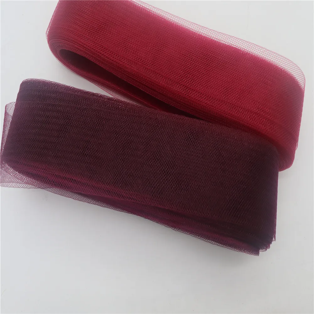Soft Polyester Mesh Ribbon Flat Plain Crinolines Braid With Horsehair Fabric For Hats/Craft/Wedding Dress Sewing Accessories view 2