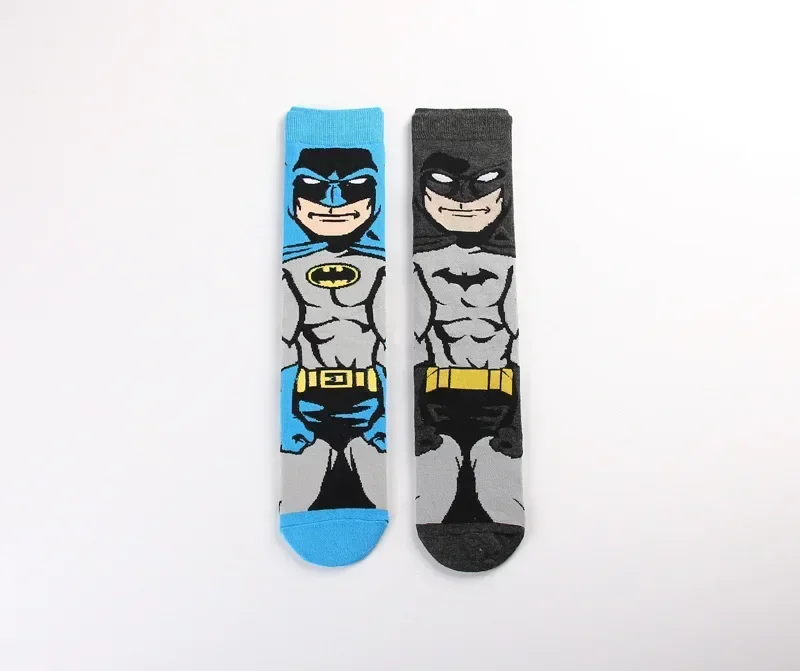 DC Batman Superman Anime Figure Joker Wonder Woman Superhero Cotton Knee Sock Adult Men Women Sports Casual Socks Birthday Gifts