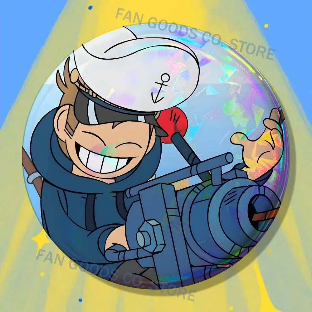 E-Eddsworld T-Tord Edd Brooches for Backpack Accessories 25mm,32mm