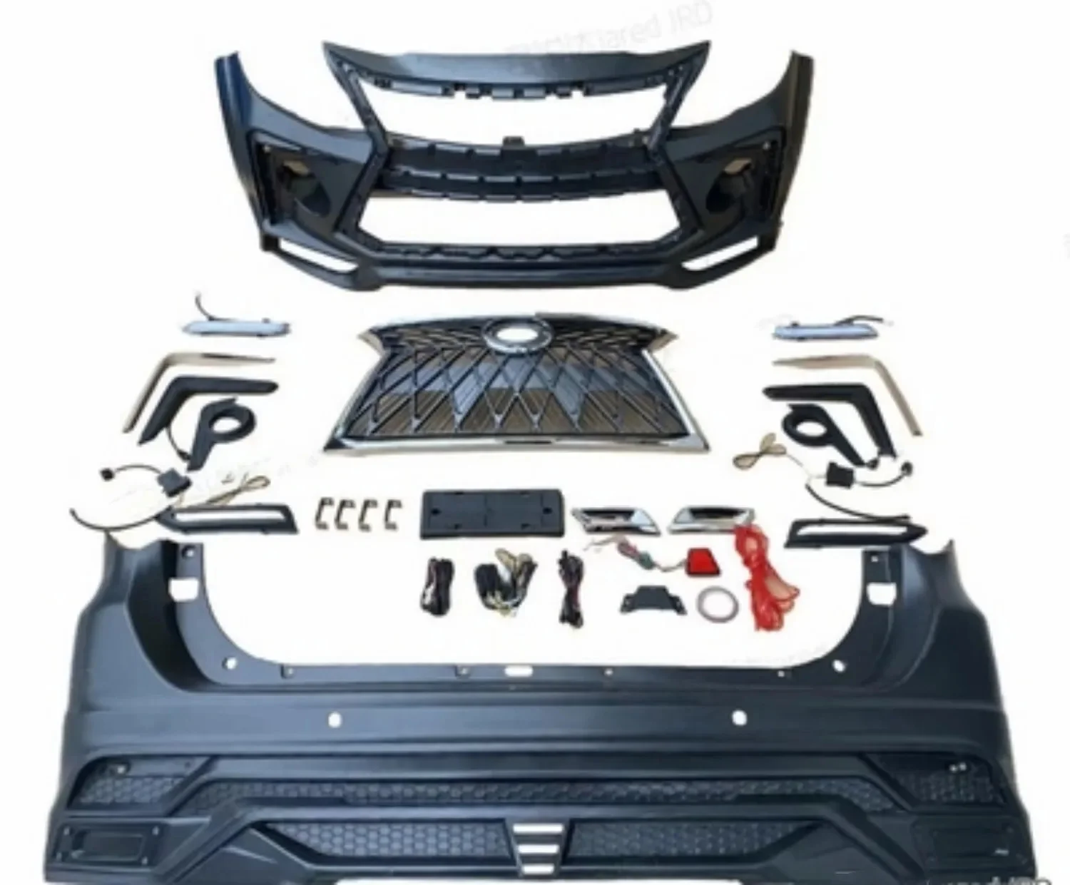 Car Body Kit  Front and Rear Bumper Surround for Toyota fortuner 12-15 Radiator grille tail throat frame side pedal