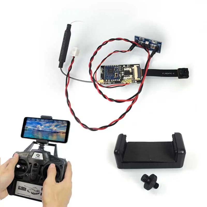 

RC Parts FPV System 200W with Phone Rack for 1/16 Scale Heng Long TK6.0 7.0 Remote Control Tanks DIY Model THZH1050