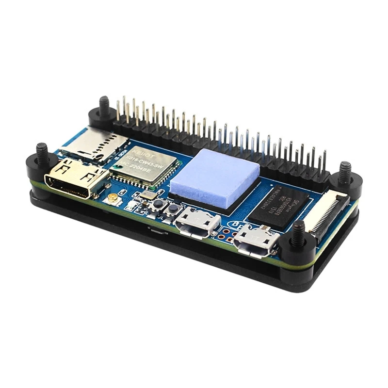 896F Aluminum Alloy Cover Case with 40Pin GPIO Header for Banana Pi M2 Zero Metal Shell with CPU Heatsink Passive Cooling image 4