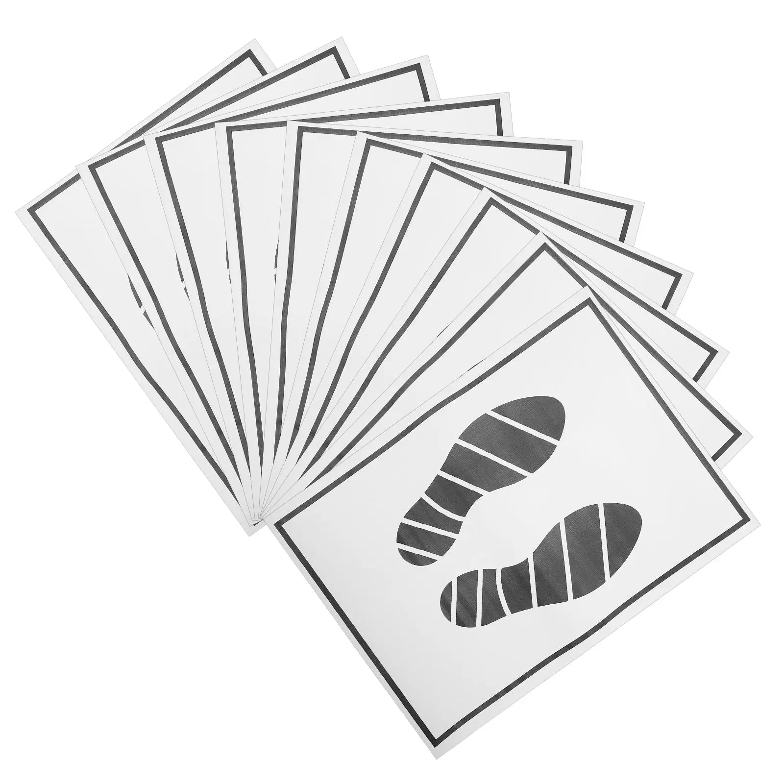 

25pcs Disposable Car Floor Mats Paper Foot Pads Black White Large Quantity Protective Dust Proof Storage Car Interior Supplies