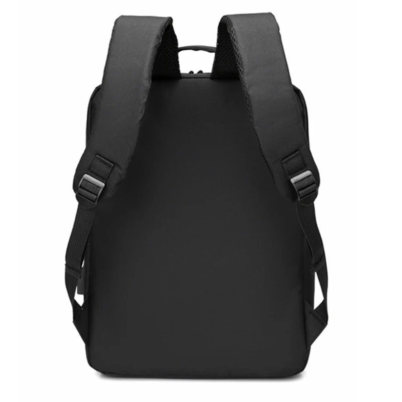 Impermeável Nylon Laptop Mochila para Homens, Mala De Viagem, Carregamento USB, Mochilas Escola De Computador, 15.6"