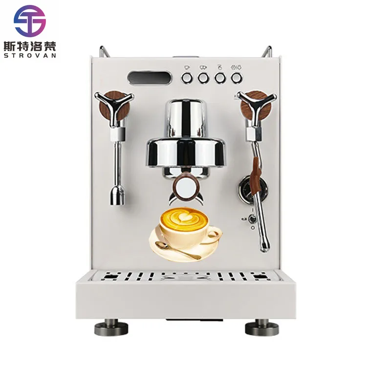 

STLF Commercial Cafe Italian One Group Espresso Machine Semi-Automatic Single Head Electric Powered Programmable Function