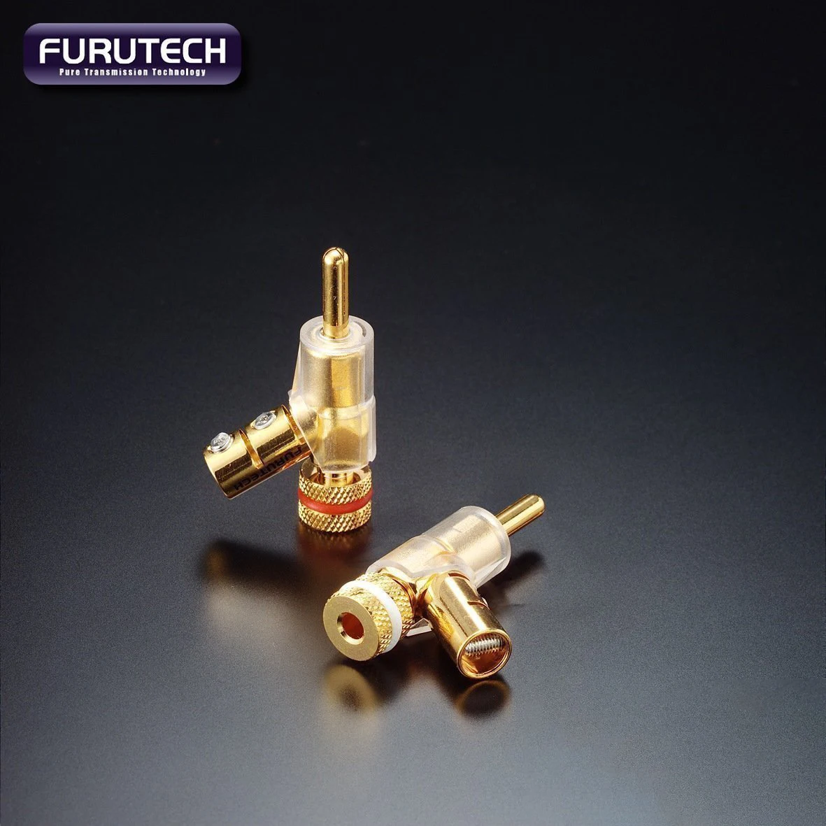 Original Furutech FP202(G) Gold-Plated Audiophile Banana Plugs for Speaker Cables, In Stock
