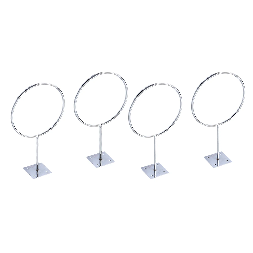 

4Pcs Iron Wall Mount Holder Sports Rack 144mm Diameter Basketball Soccer Volleyball Organizer