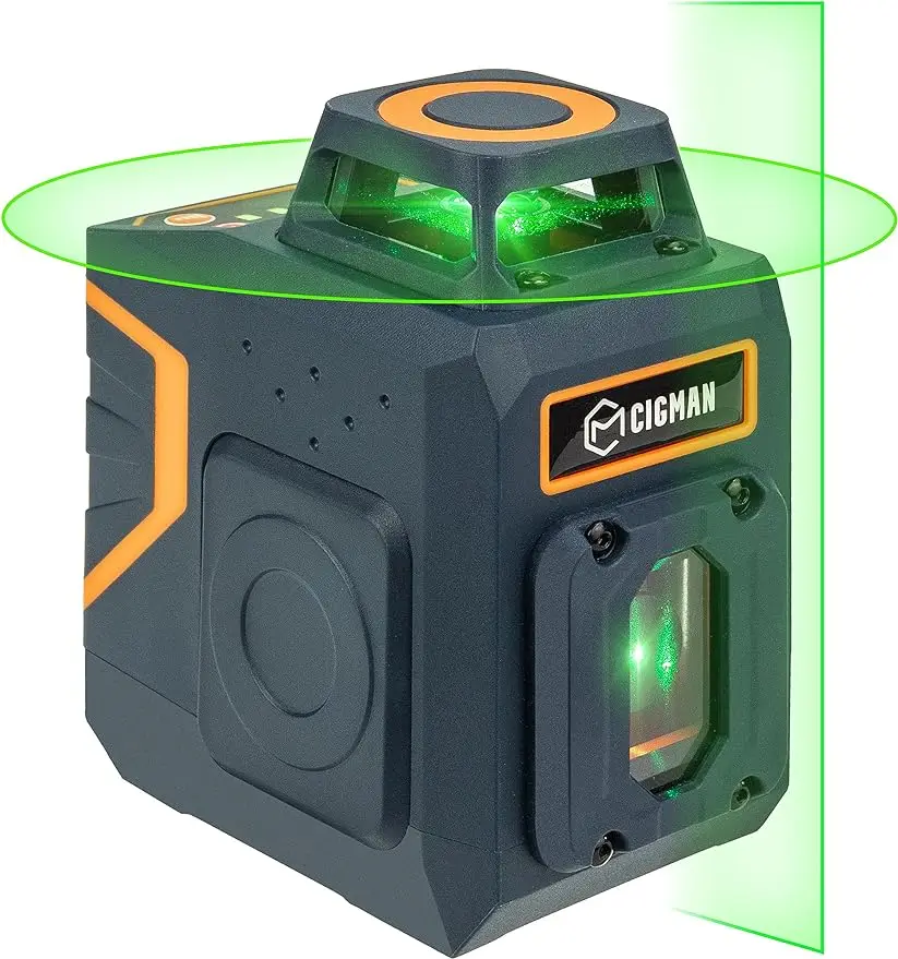 CM-605 Laser Level Self Leveling Green Cross Laser Line for Picture Hanging and Decoration 360 Horizontal