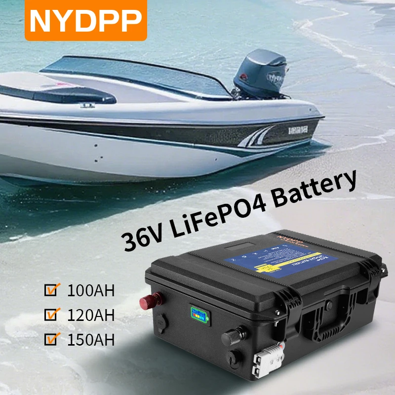 36V100AH 120AH 150AH LiFePO4 Батарея 36 В 100 Ач/120 Ач/150 Ач Литий-железо-фосфатный аккумулятор для электродвигателя, двигателя