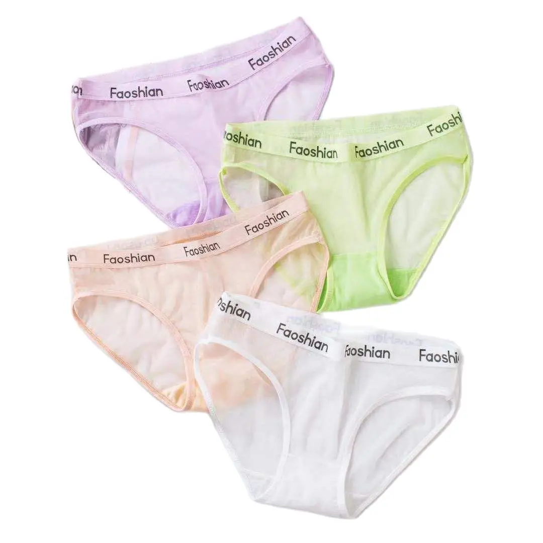 

One Pieces Women's Intimate Sexy Panties White Green Lace Mesh See Through Sport Cotton Crotch Briefs Female Bodycon Lingerie