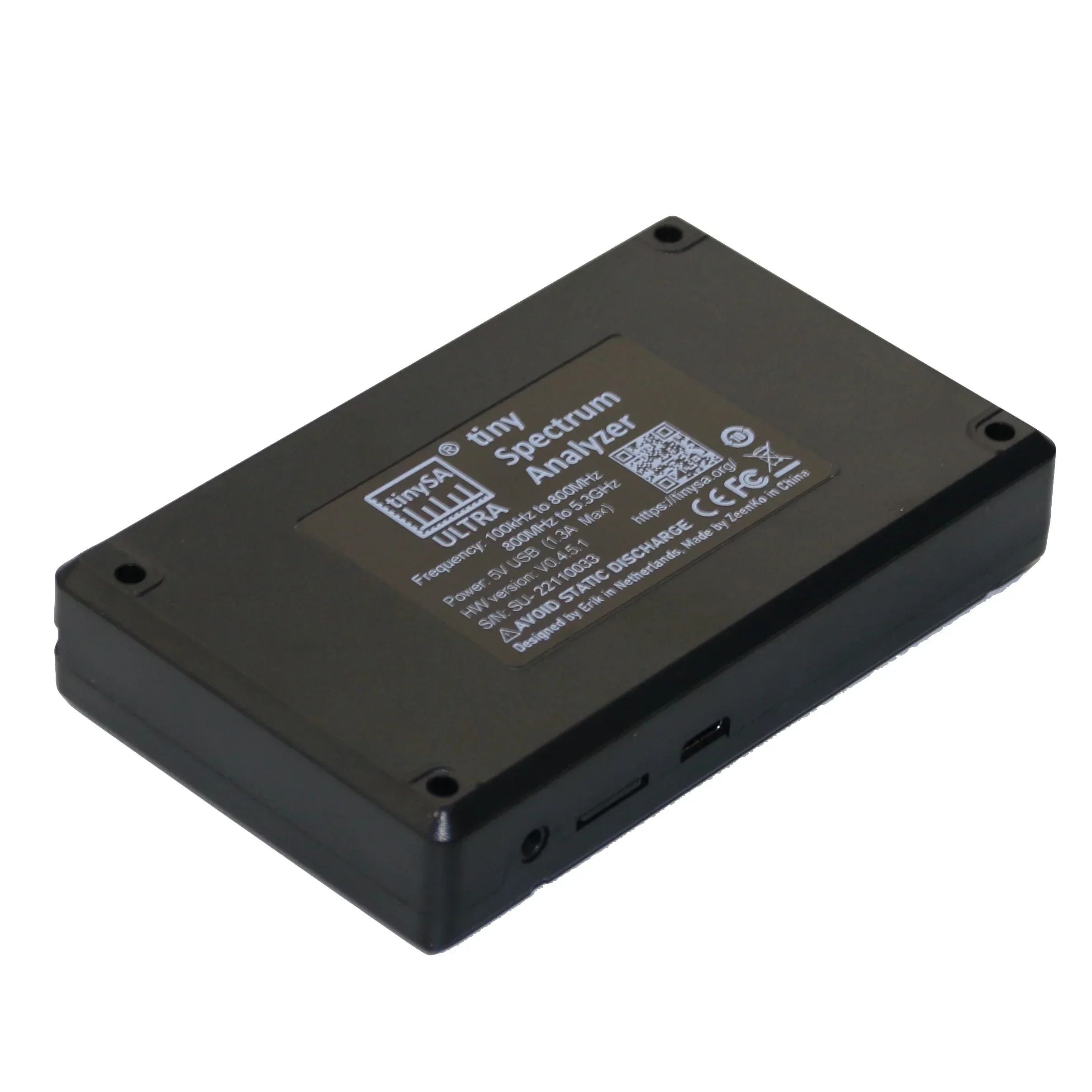 Zeenko ZS-405 alte Version Tragbarer winziger Spektrumanalysator TinySA ULTRA 4-Zoll-Display mit Akku 3000 mAh 100 kHz-5,3 GHz