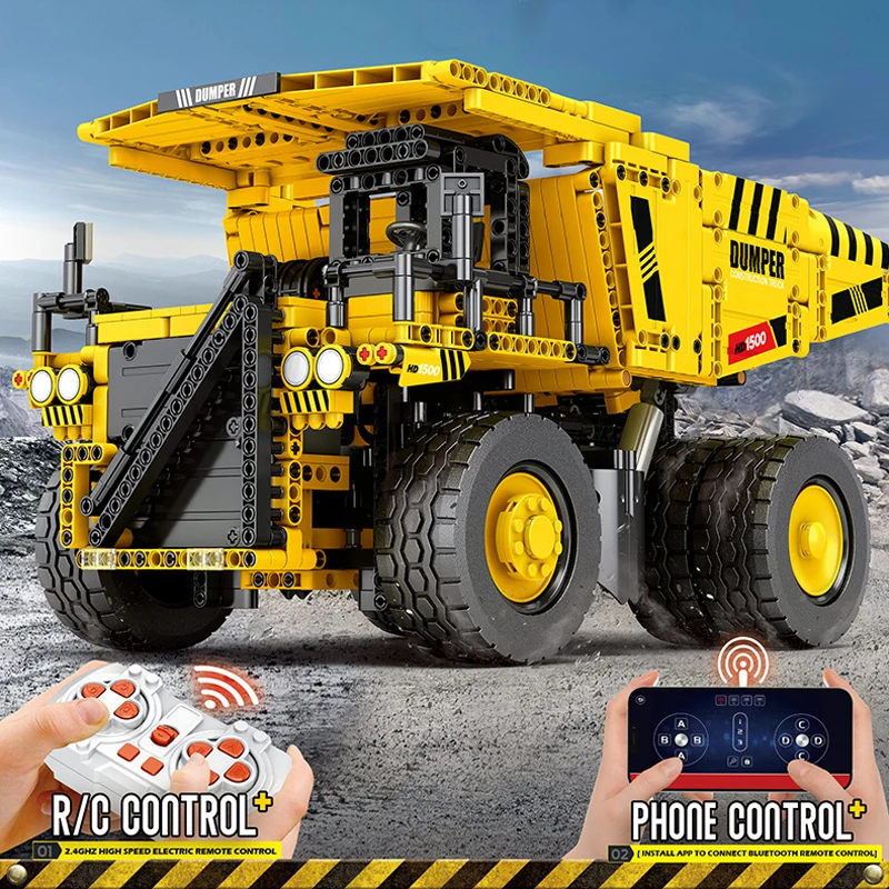 New MOC Technical Engineering 797 Mining Truck Building Blocks Model City Dump Truck Full RC Bricks Children\'s Toys Gift Set