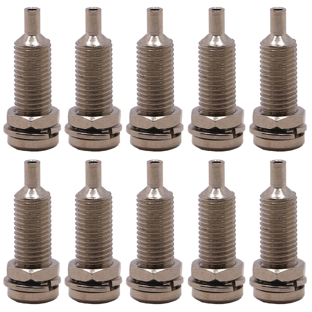 

10Pcs 4mm Banana Socket Connector Metal Socket M6 Hexagon Nut Cutout Panel Socket Binding Post Electrical Connector DIY Parts