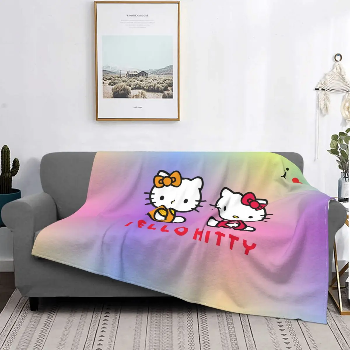 Hello Kitty Blanket Fleece Plush Autumn/Winter Multifunction Super Warm Ultra-Soft Disney Cats Throw Blankets For bed Plush Thin