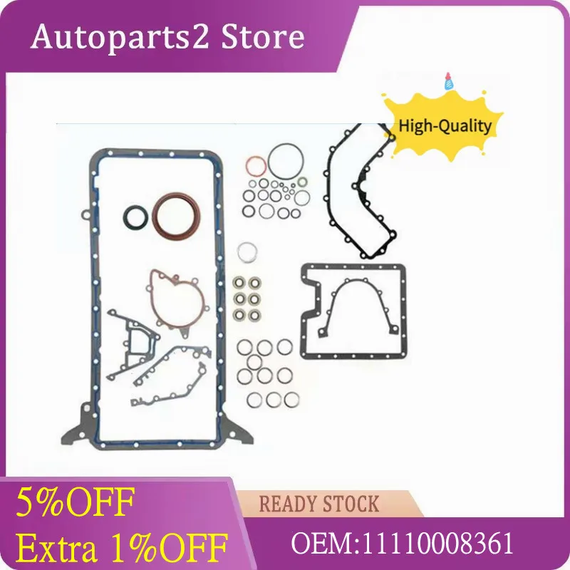 Engine Crankcase Cover Gasket Set for BMW E31 E38 E39 E53 540i 740i 840Ci X5 11110008361