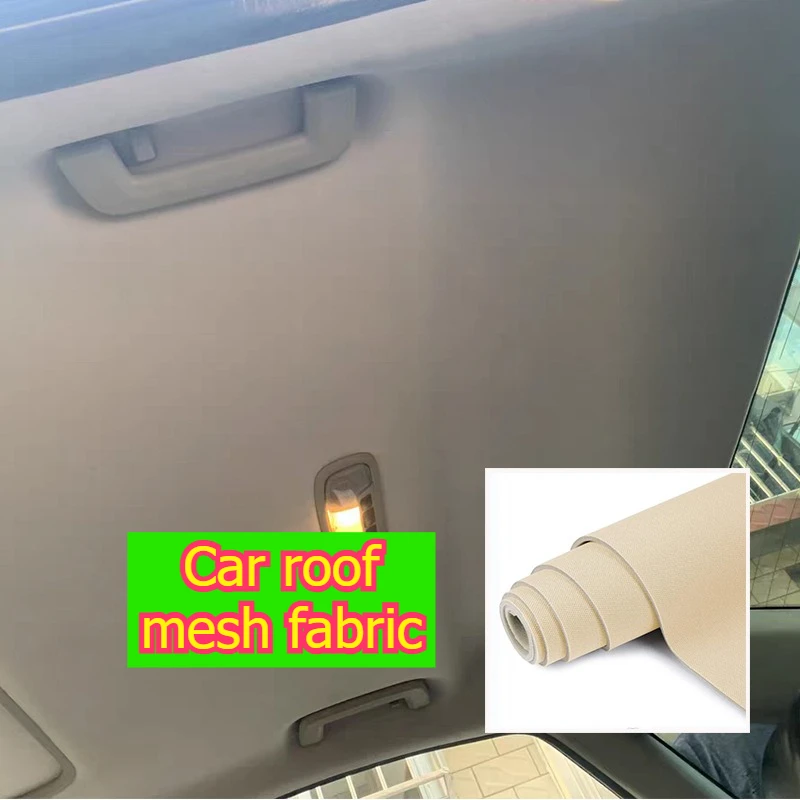 

200×150CM Car Roof Headliner Cloth with Foam Lining Car Mesh Fabric for Car Interior Material DIY Headlining Decoration Fabrics