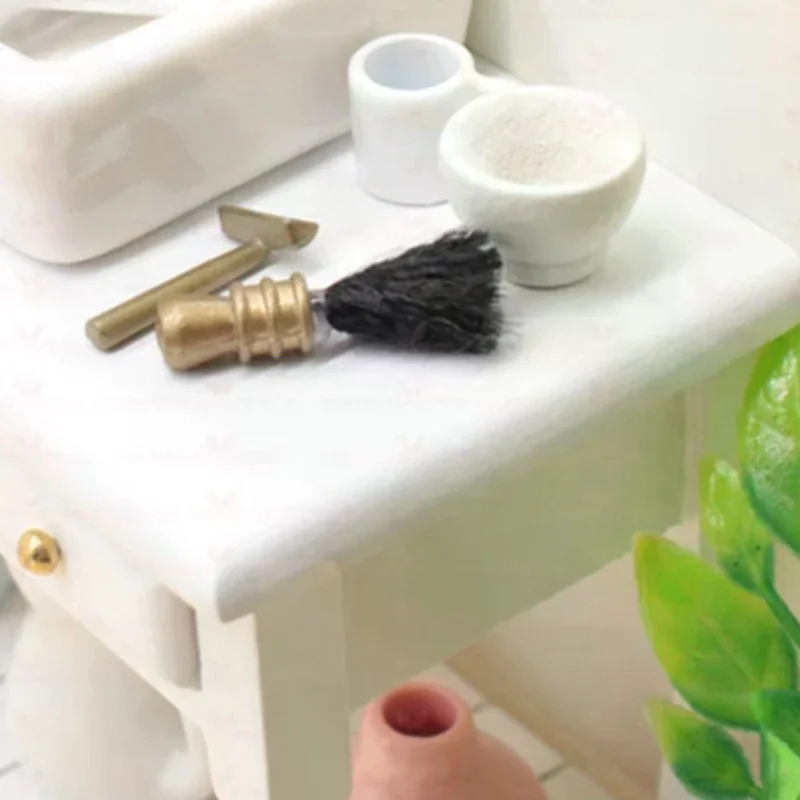 

Кукольный домик, мини-бритва для ванной комнаты, 3 предмета, мини-кукольный домик, декоративные аксессуары для ванной комнаты