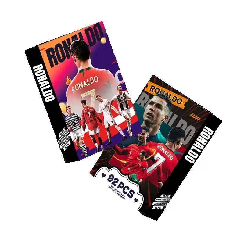 2026 World Cup Football/Soccer Trading Cards 92Pcs Holographic TCG Rare Collector Box, Legendary No.7 Forward Souvenir Gift for
