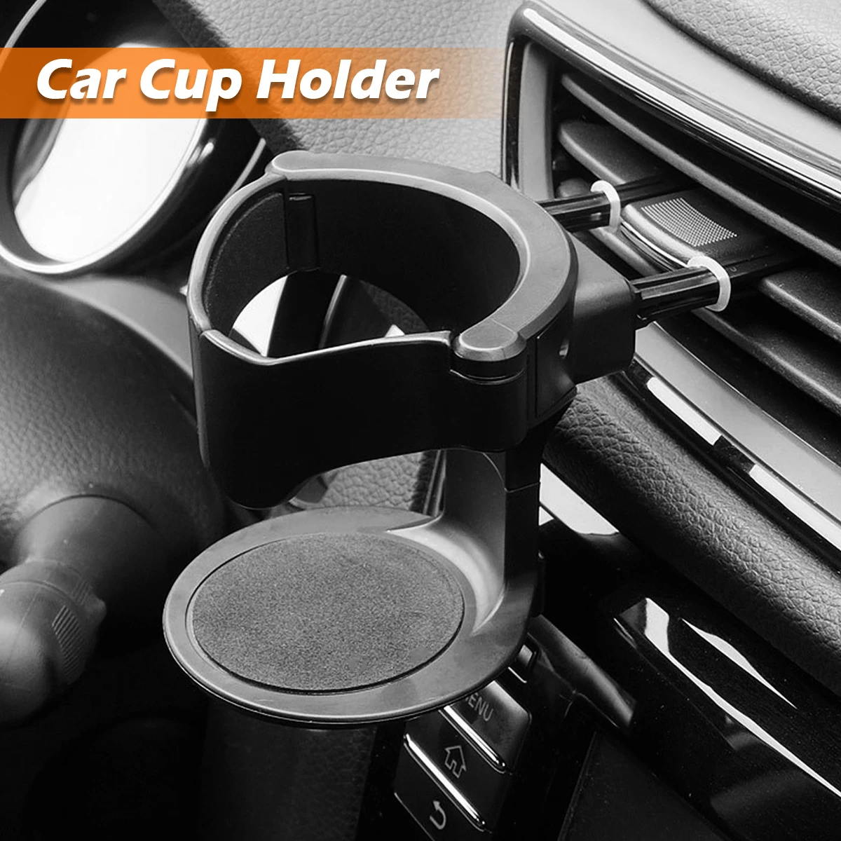 

Car Air Vent Cup Stand Non-Slip Car Drink Coffee Water Bottle Mount Adjustable Cup Holder Little Stuff Storage Organizer 2023