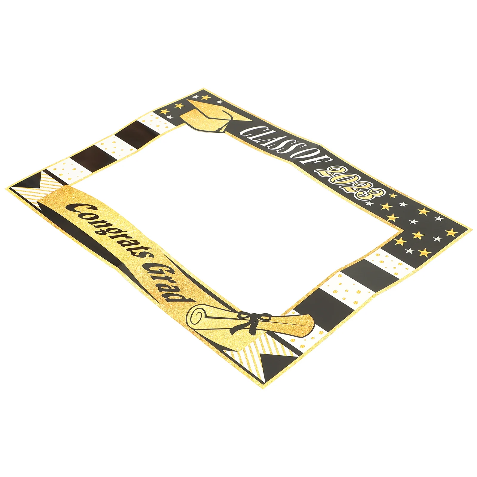 

Graduation Photo Booth Frame Paper Party Props Handheld Frames for Photo Props Decorations 2023 Graduation PARTY
