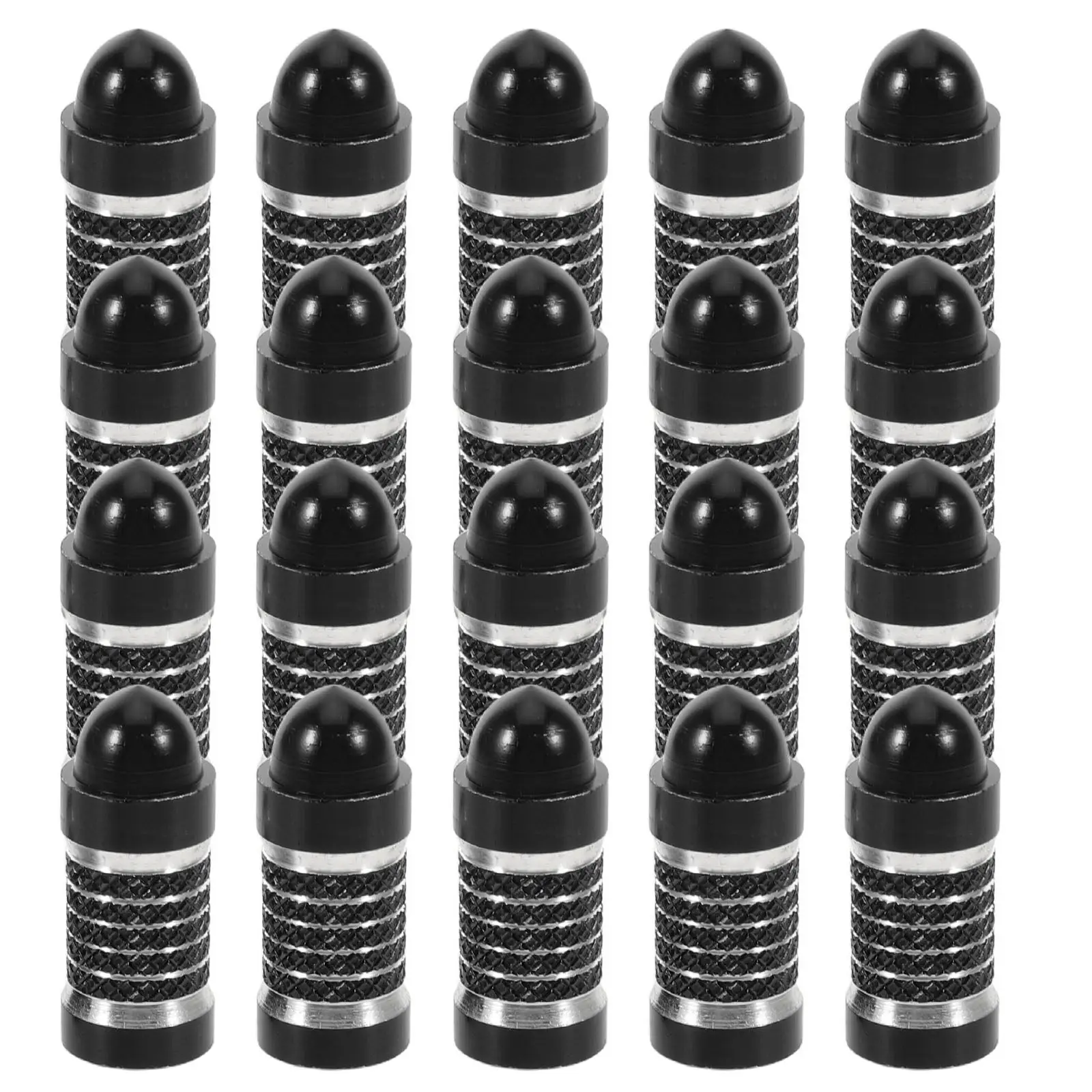 20Pcs Metal Tire Valve Stem Caps American Thread Fit for Cars Suvs Trucks Bikes Trailers Dust Water Resistant Air Tight Seal