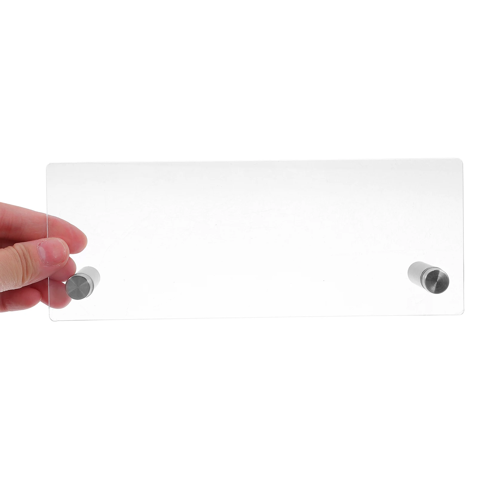 

2Pcs Office Business Name Card Holder Desk Display Rack Stand Acrylic Plate ganizer Elegant Professional Workspace Clear