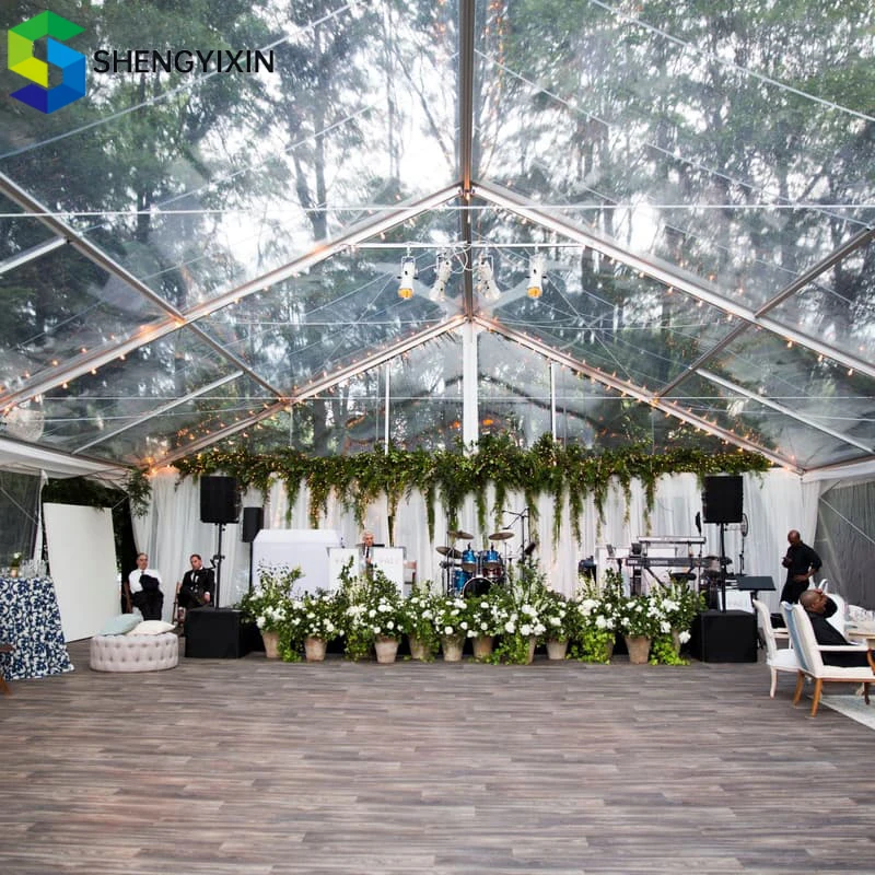 Clear Marquee Party Wed Tent Customized Large Outdoor Luxury Transparent Glass Shape Waterproof Frame Wedding Event Tent