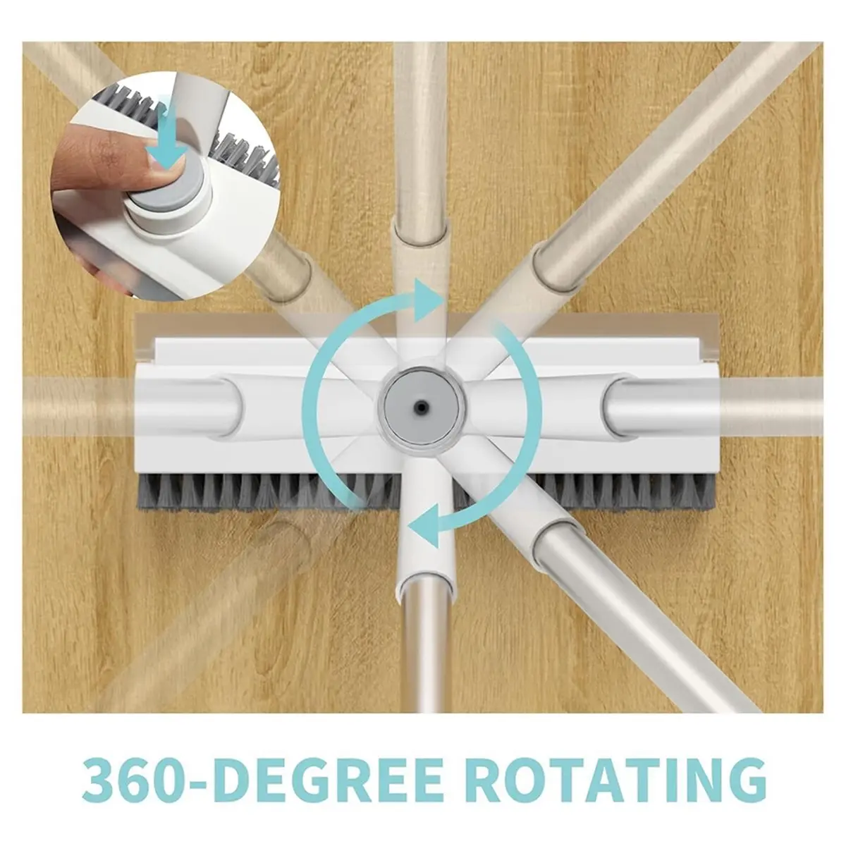 

2026 New Floor Scrub Brush with Long Handle, Scrape and Heavy-Duty Stiff Bristle Scrubber Brush for Cleaning Shower