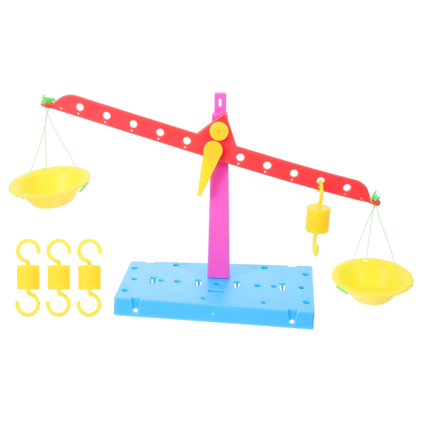 Experimental Lever Balance Toy Scale Toys Kids Science Project Prop DIY Assembly Plastic Craft Child