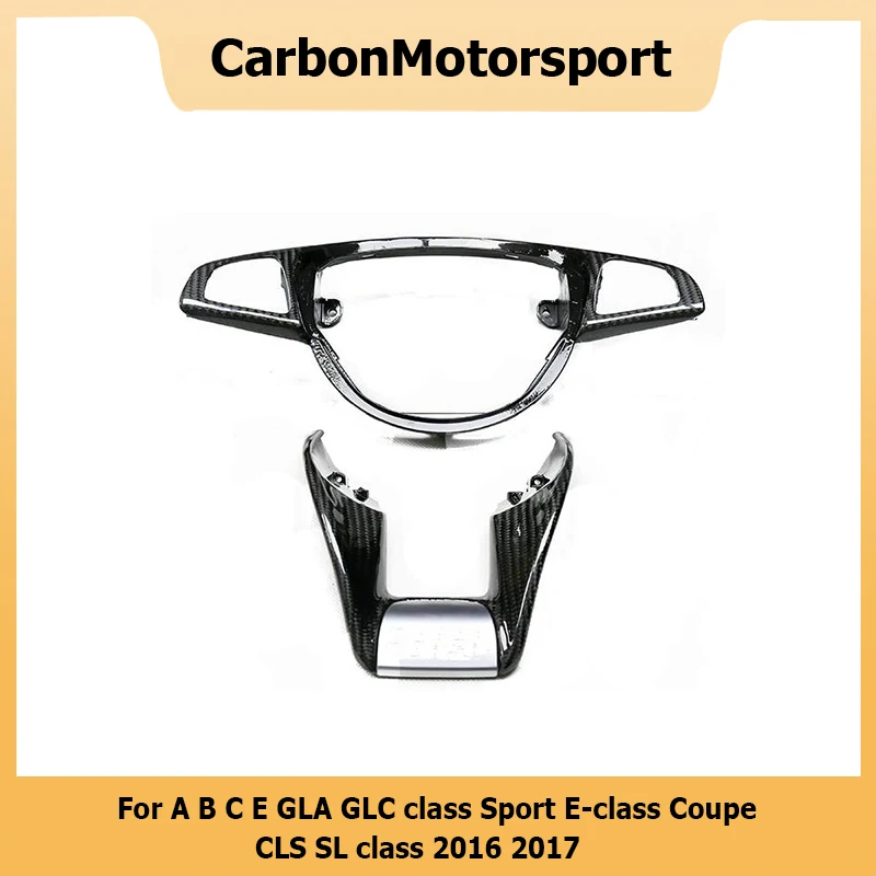 Steering Wheel Trim for Benz A C E CLA CLS GLA GLC GLE GLS GT SL SLC Class-AMG A B C E GLA GLC CLS SL Class Sport E-class Coupe