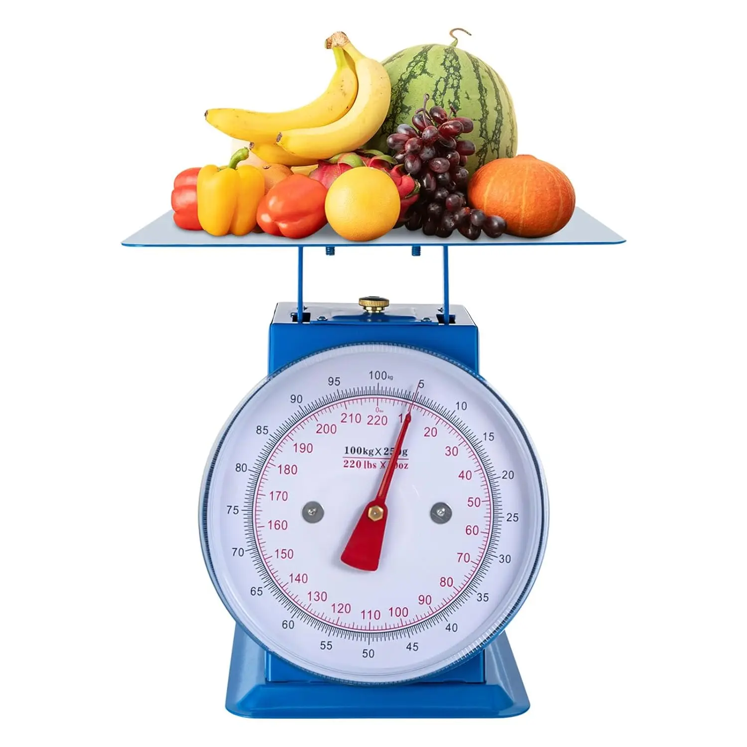 Heavy Duty Portion-Control Food Scale Mechanical Kitchen Scale 220LBS with Weighing Pan