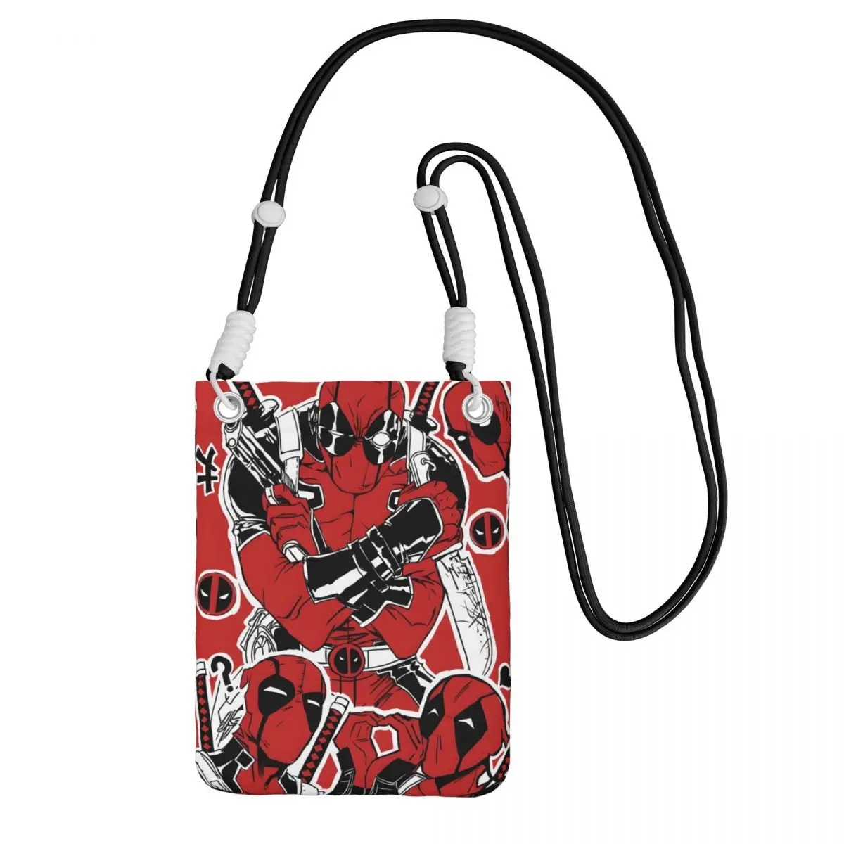 

Custom Casual Deadpool Mobile Phone Bag Travel Hiking Women Men Comics Book Small Crossbody Purse Smart Phone Wallet With Strap