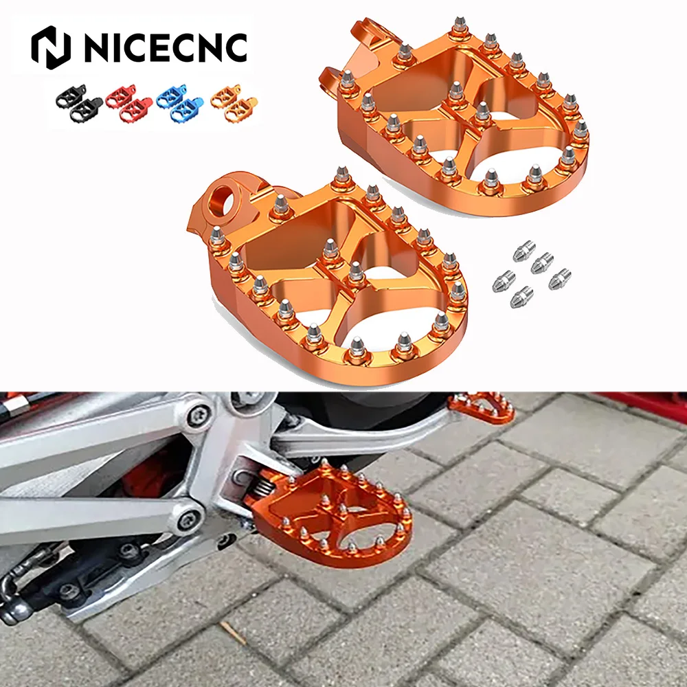 

NICECNC Footrests Foot Pegs For KTM 690 ENDURO R SMC R 2008-2024 990 Adventure SUPER MOTO R 1050 1090 1190 1290 ADVENTURE R S T