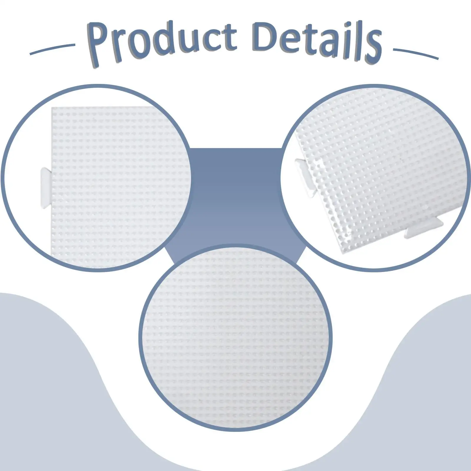 

Square Fuse Bead Art Peg Boards Sturdy Plastic Interlocking Panels Kit for Teens DIY Beading Craft Projects