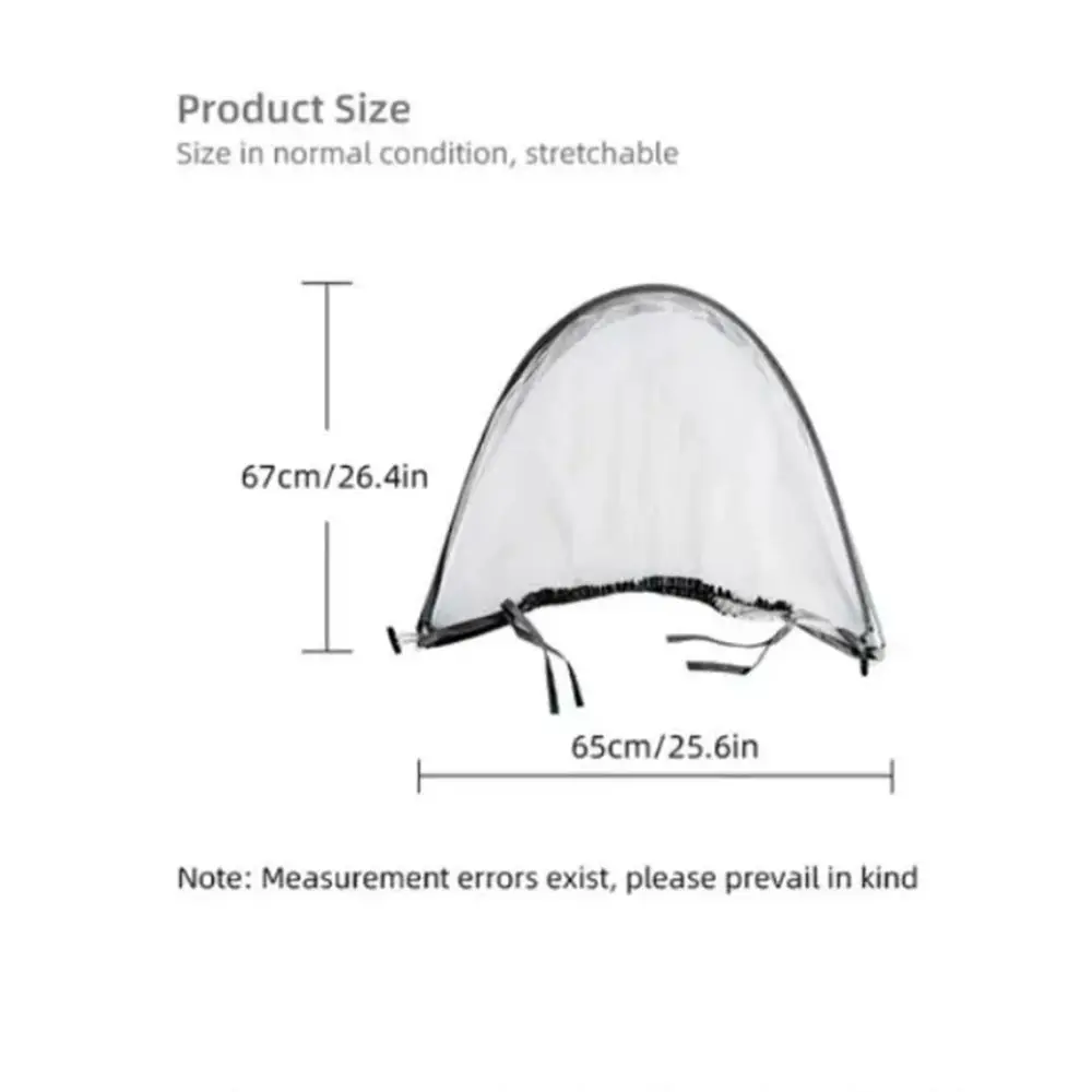 Safe Ventilate Stroller Mosquito Net Zipper Folding Pushchair Mosquito Net Mesh Cartoon Embroidery Baby Mosquito Cover Summer view 6