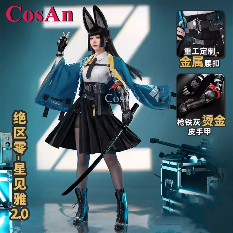 

CosAn Game Zenless Zone Zero Hoshimi Miyabi Cosplay Costumes Sweet Gorgrous Battle Uniforms Halloween Party Role Play Clothing