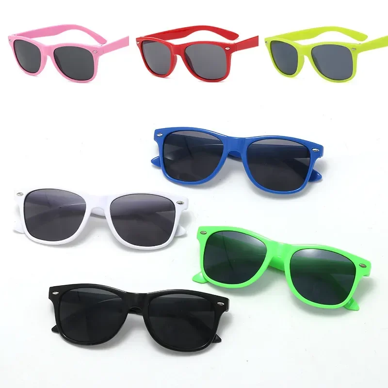 2024 Fashion Cycling Sunglasses Child Black Sun Glasses Kids Anti-uv Baby Sun-shading Eyeglasses Girl Boy Sunglass Equipment