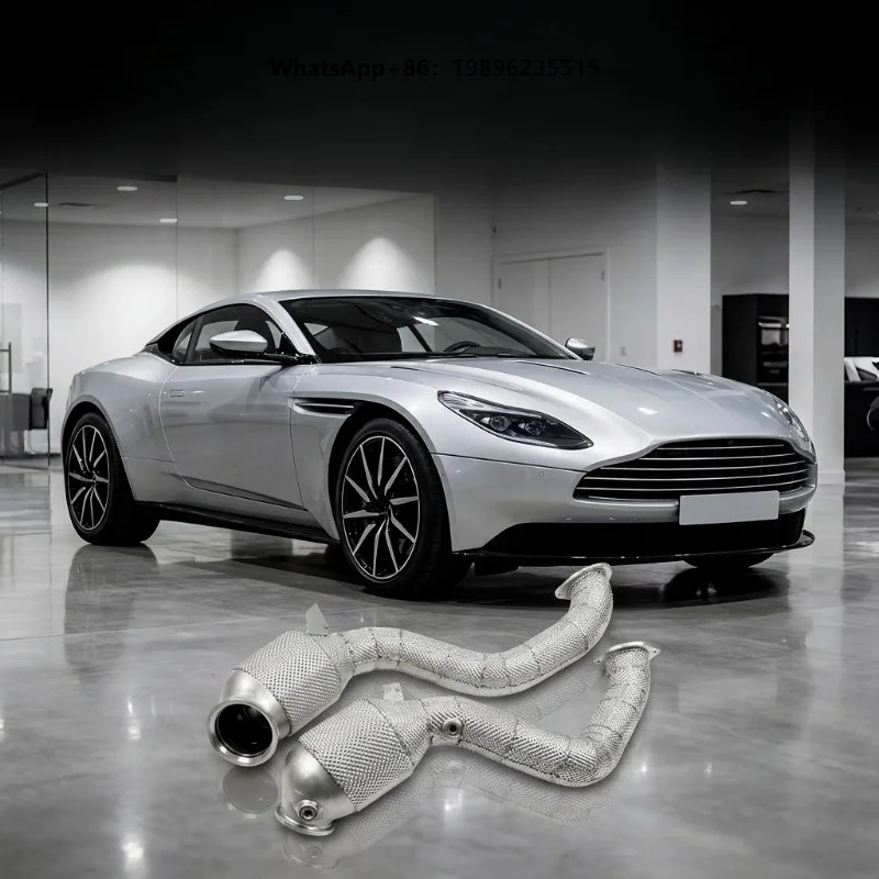 Catalytic Converter Stainless Steel Exhaust Downpipe  DB11 4.0T 2016-2022 Perfect Fit No Fault Light